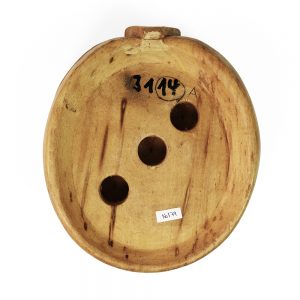 Underside of this crown hat block.