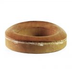 Back view of oval upturned brim.