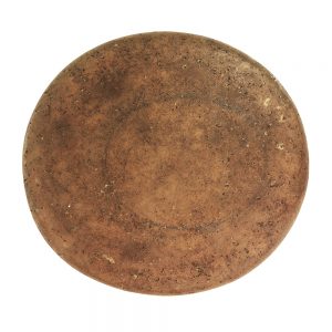 Top view of saucer style large round brim.