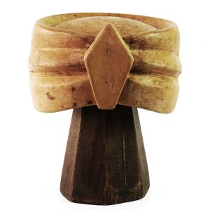 Crown block with a turban style feature.